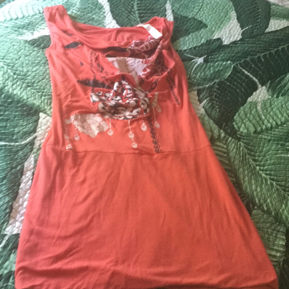 S-TWELVE CORAL TOP SZ M
